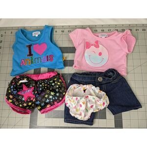 Build a Bear Shirts Shorts Tank Top Panty Lot Stuffed Animal Toy